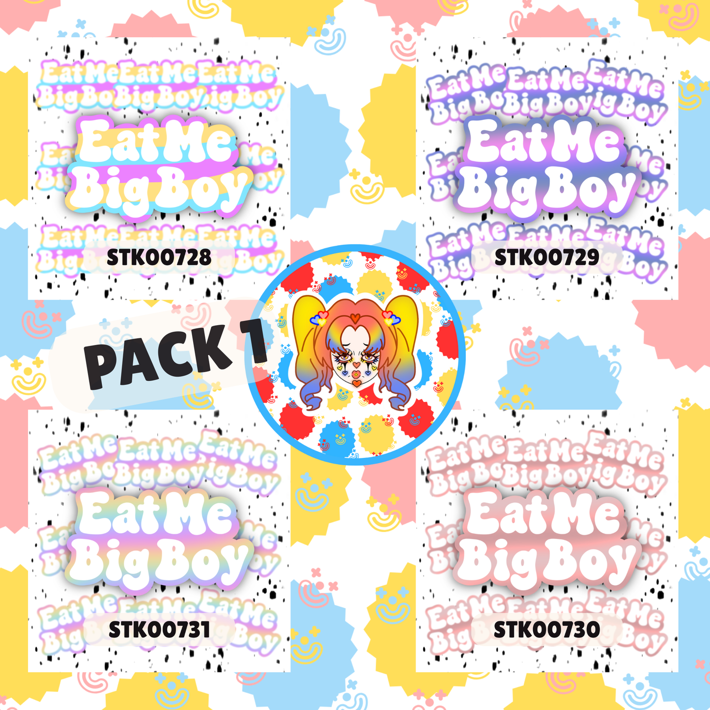 Eat Me Big Boy Stickers