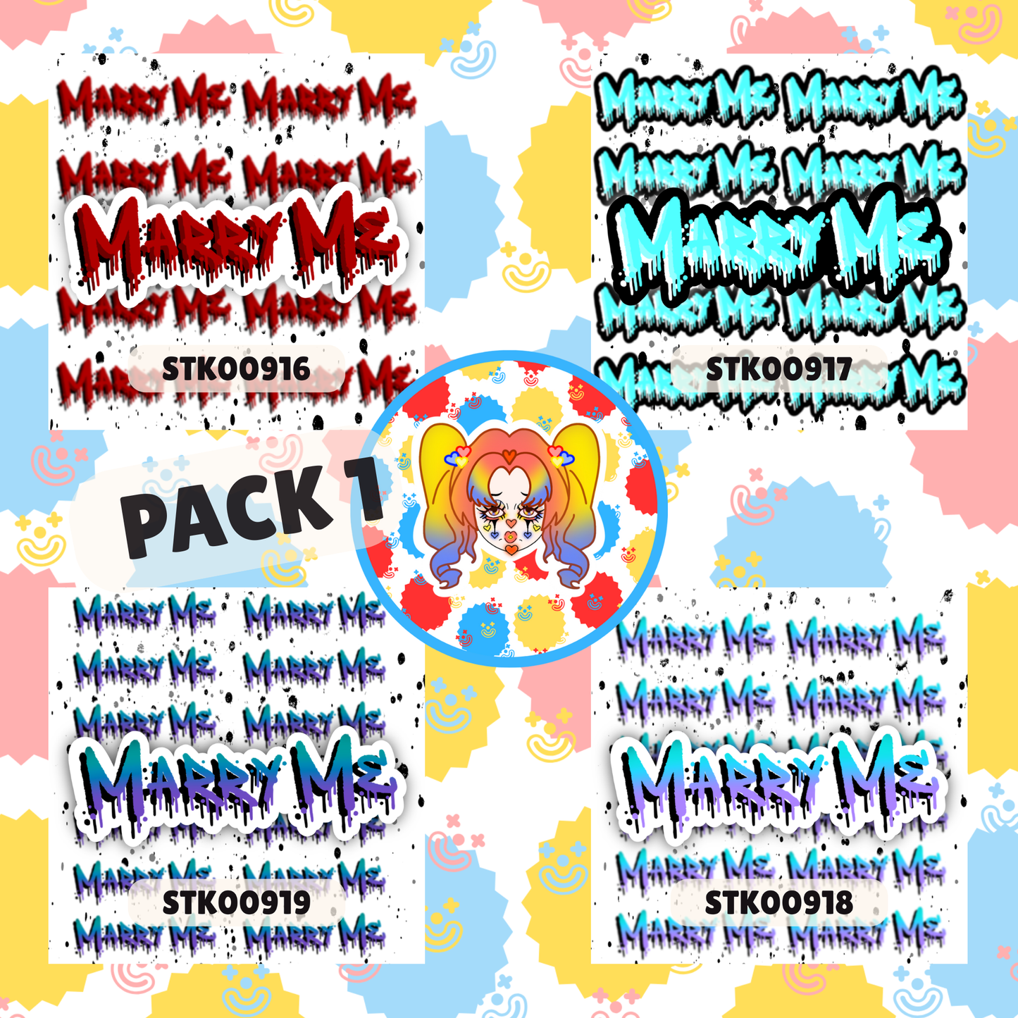 Marry Me Stickers