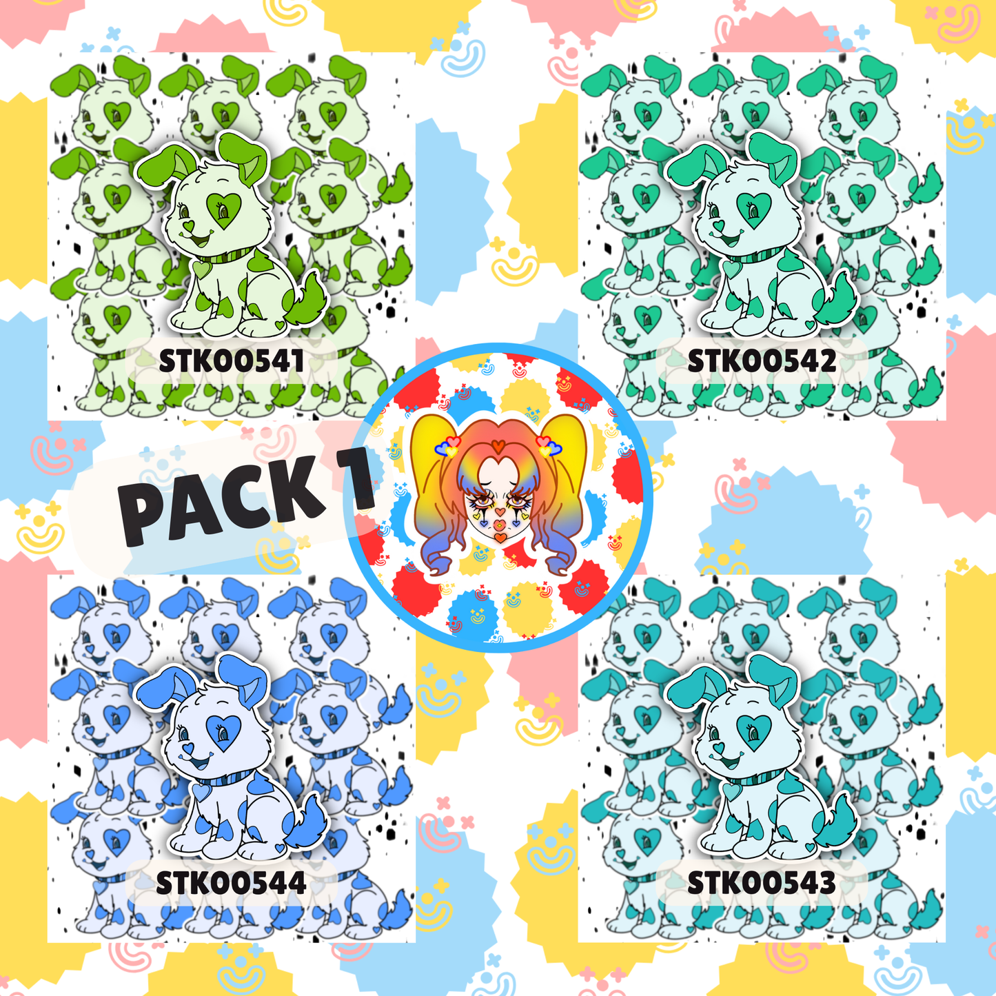 Pretty Puppy Stickers