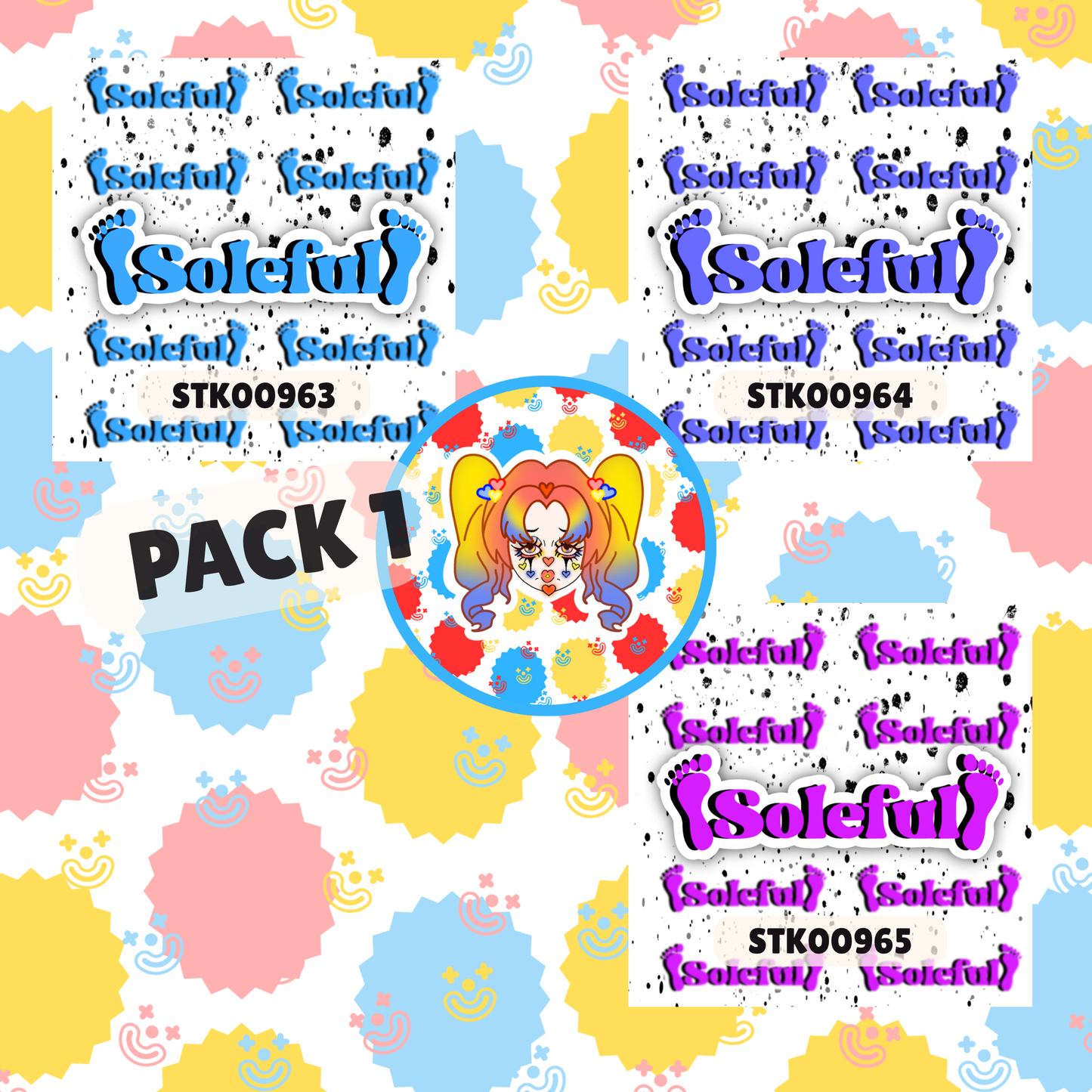 Soleful Foot Fetish Stickers