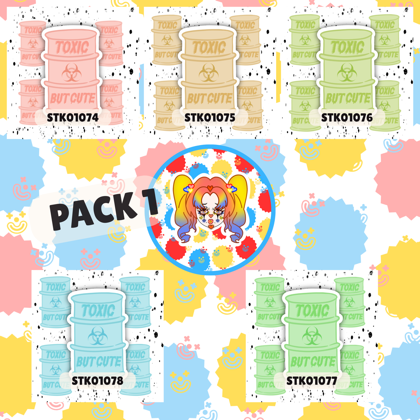 Toxic But Cute Stickers