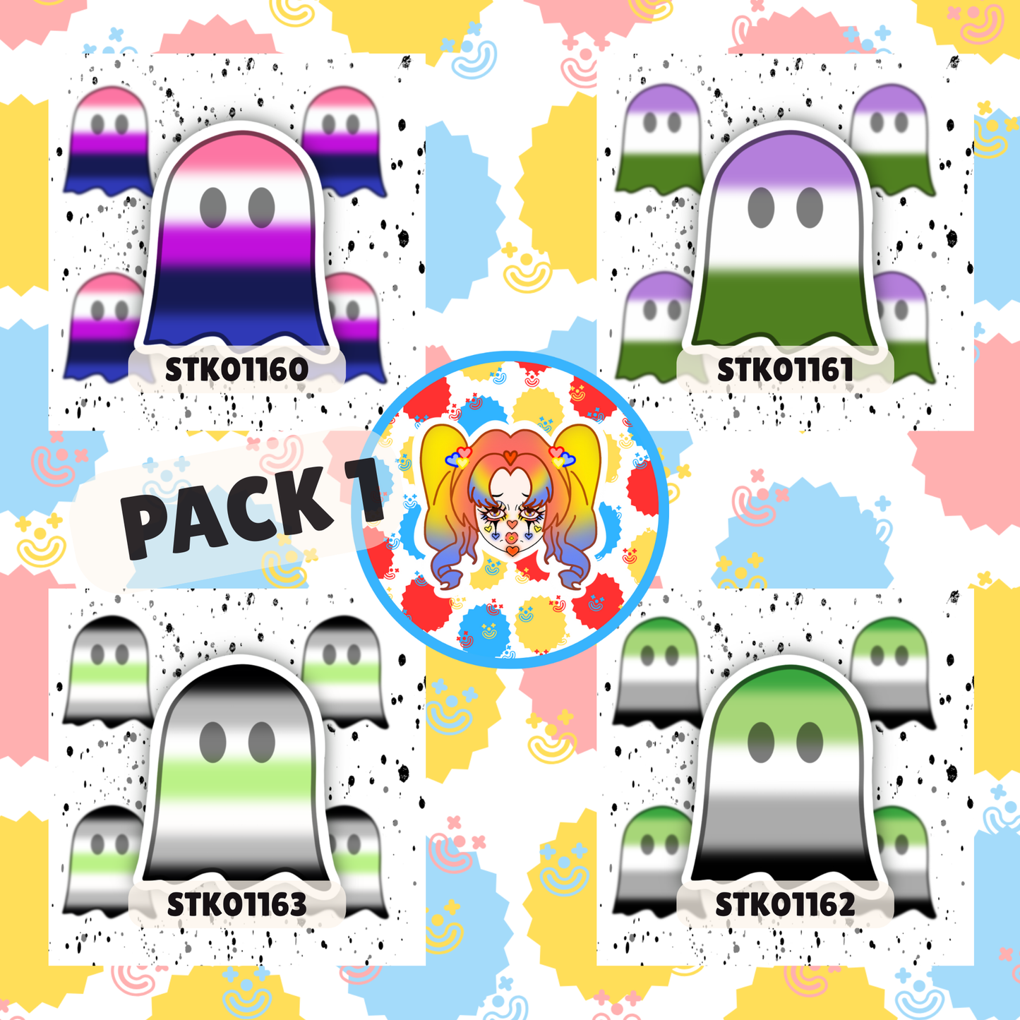 Pretty Ghost Stickers