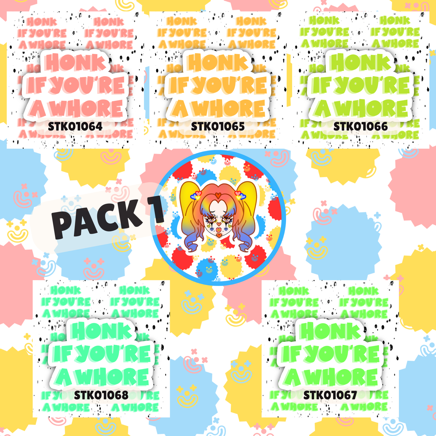 Honk Whore Stickers