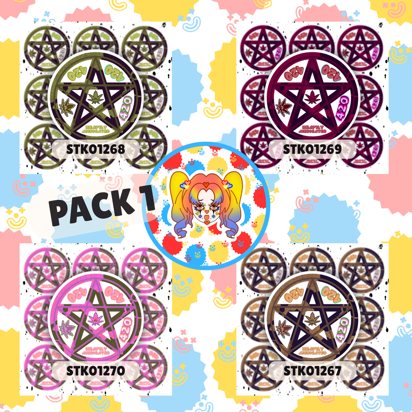 420 Pentacle Sticker