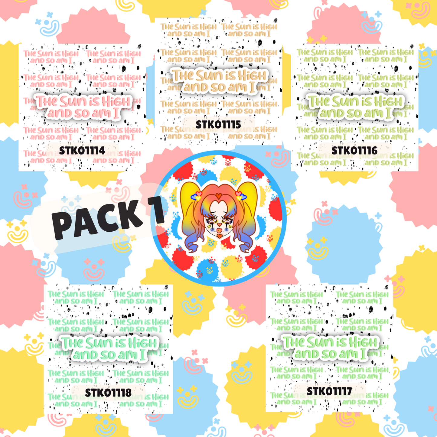 High Sun Stickers