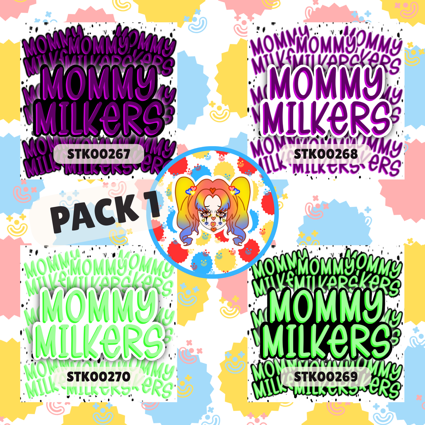 Mommy Milker Stickers