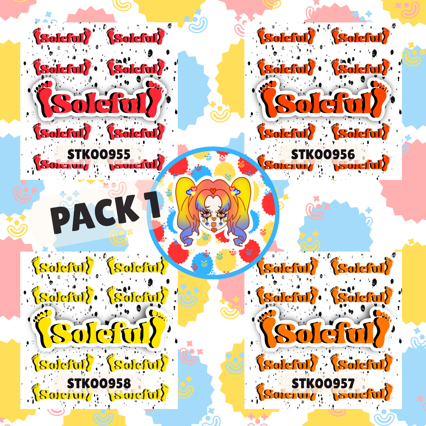 Soleful Foot Fetish Stickers