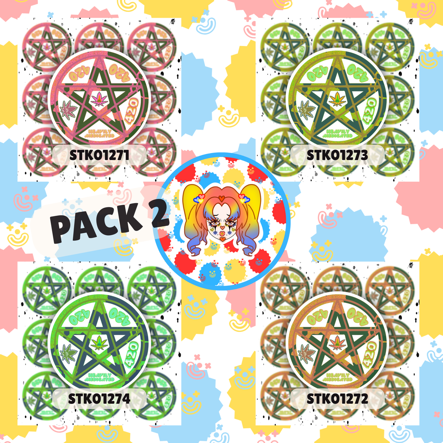 420 Pentacle Sticker