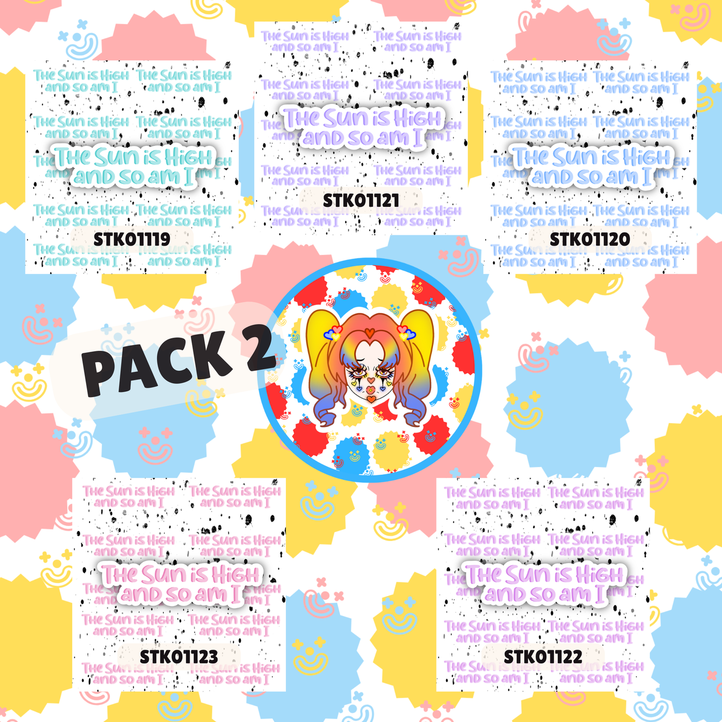 High Sun Stickers