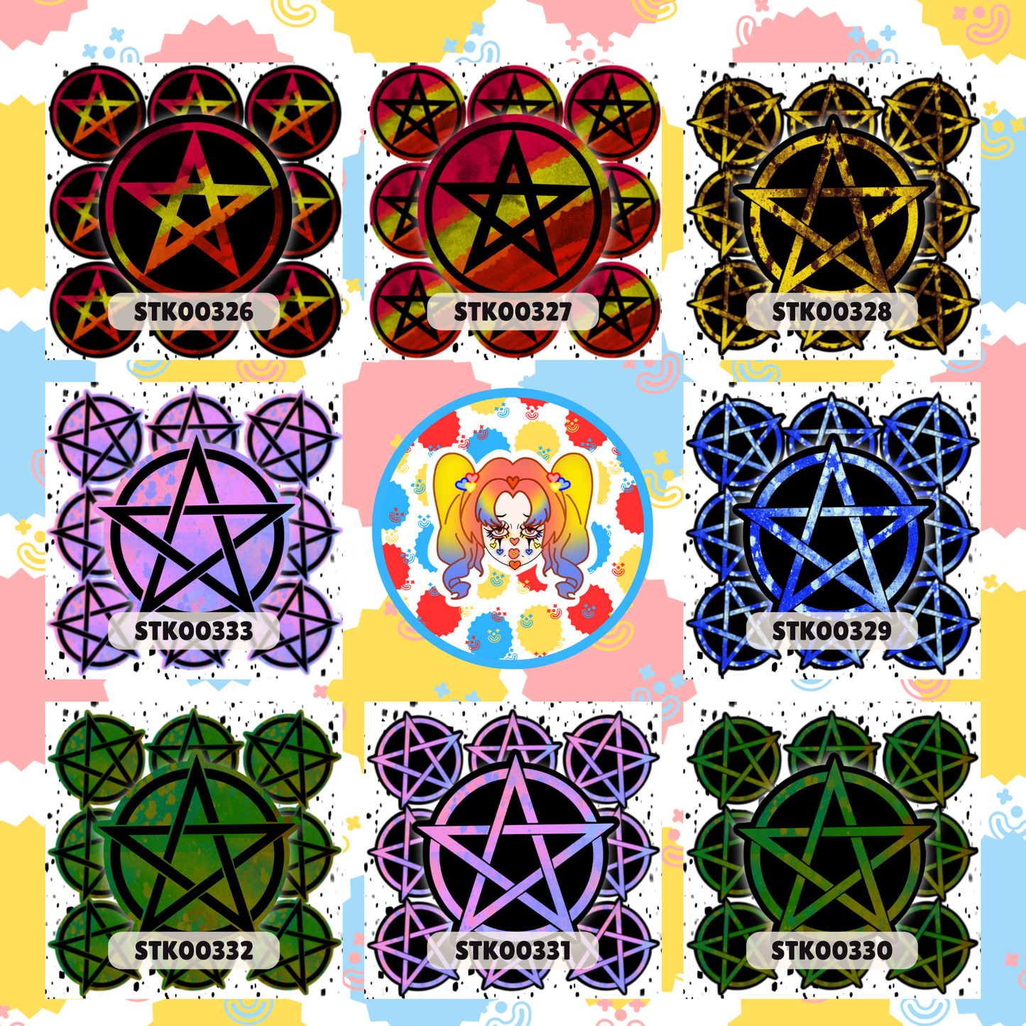 Pentacle Stickers