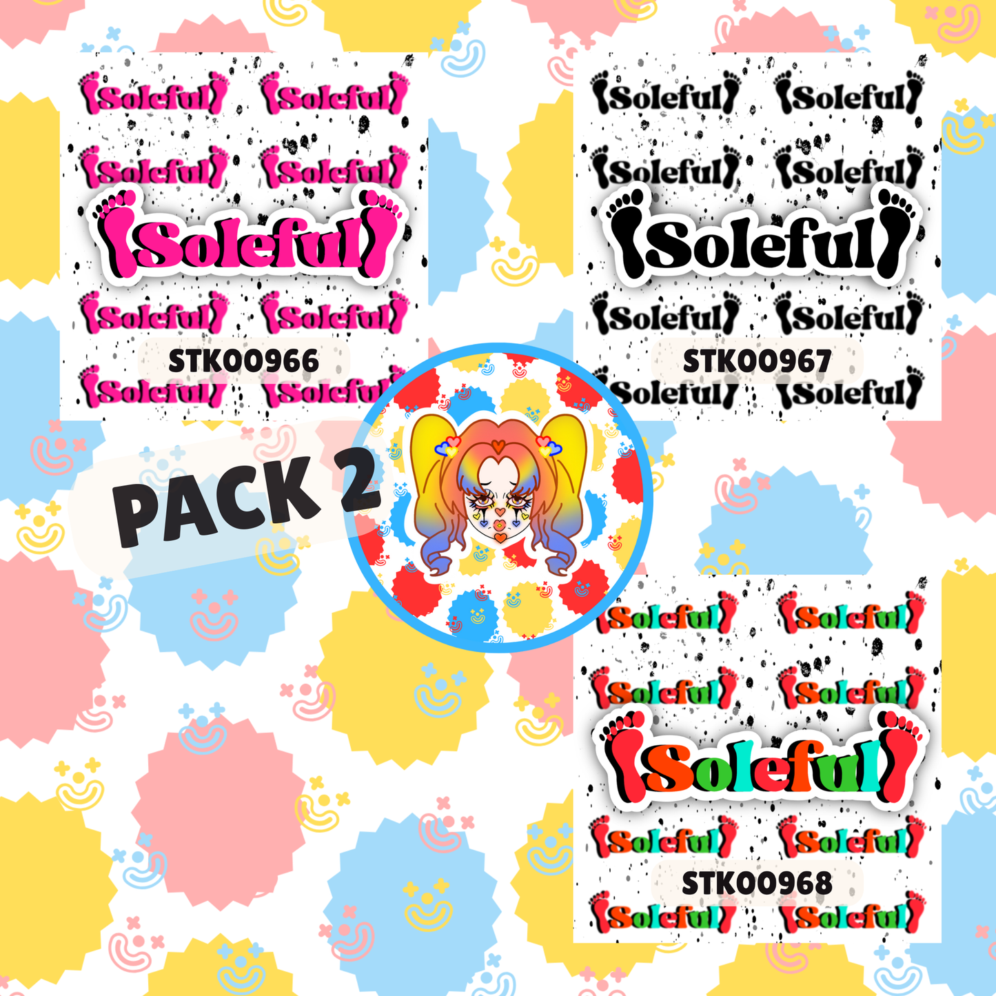 Soleful Foot Fetish Stickers