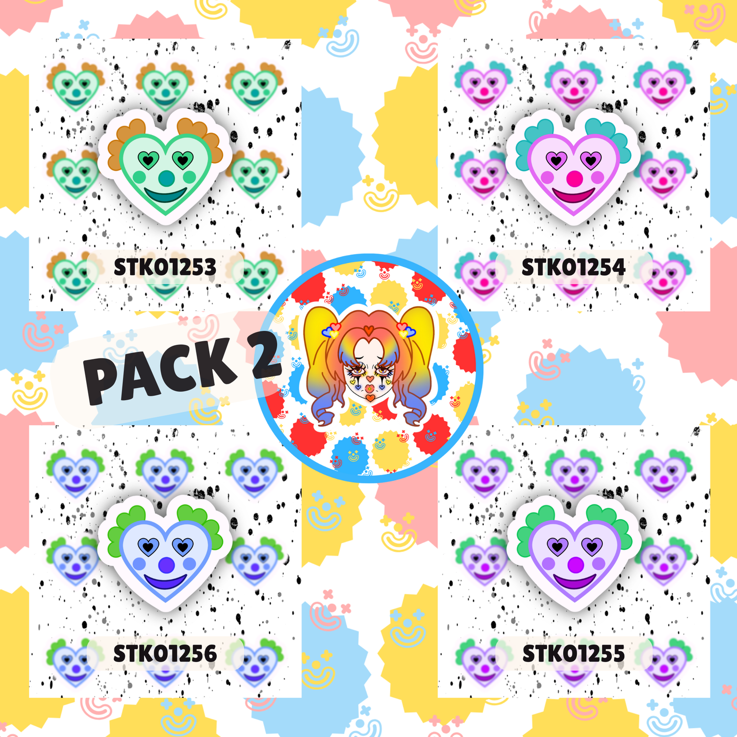 Clown Stickers