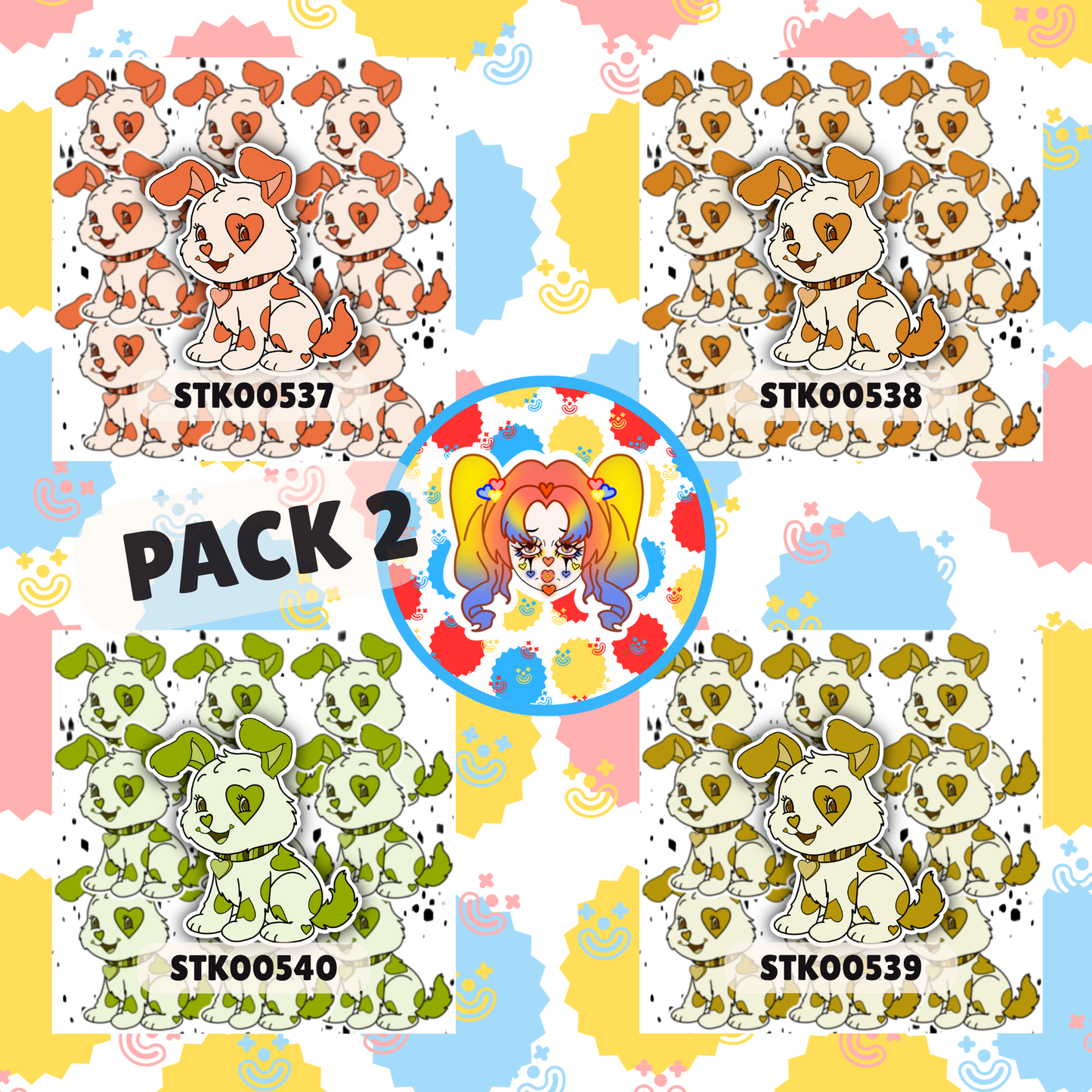 Pretty Puppy Stickers