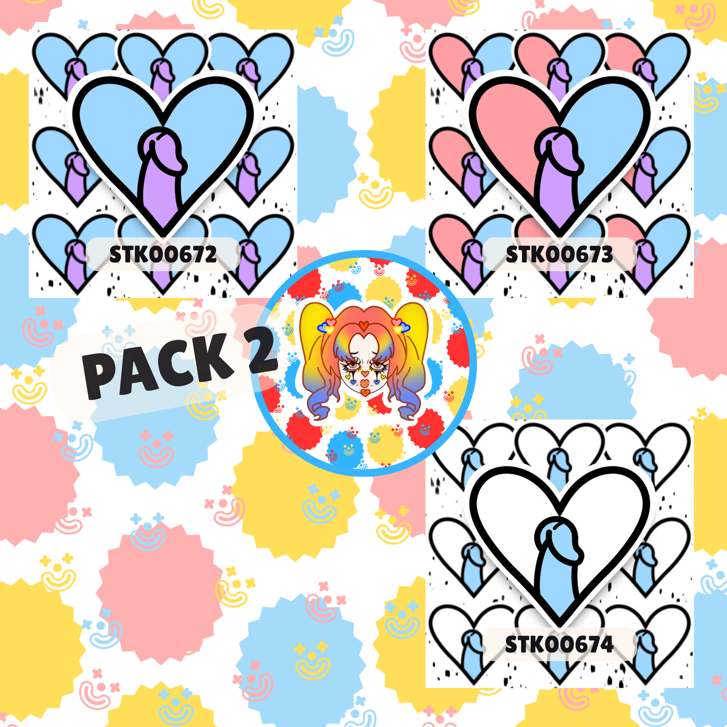 I love Dihh Stickers