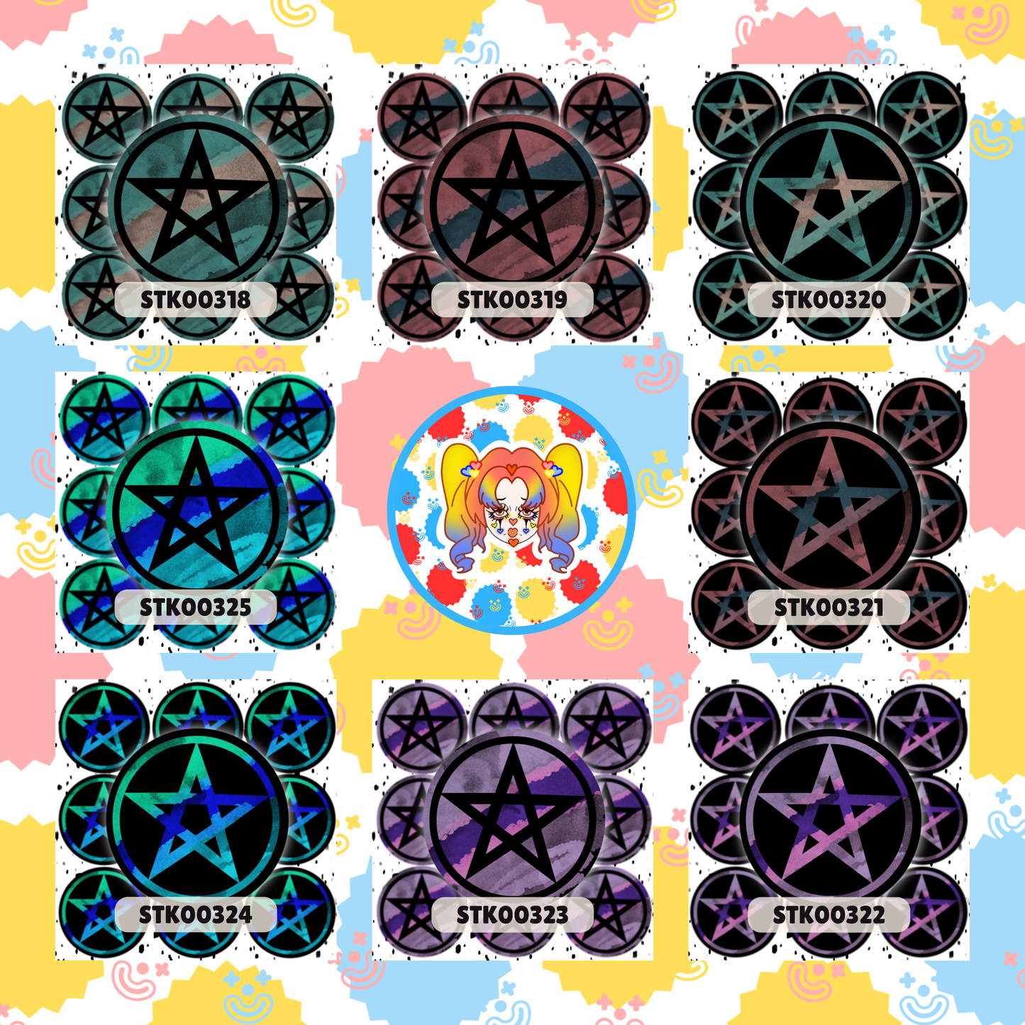 Pentacle Stickers