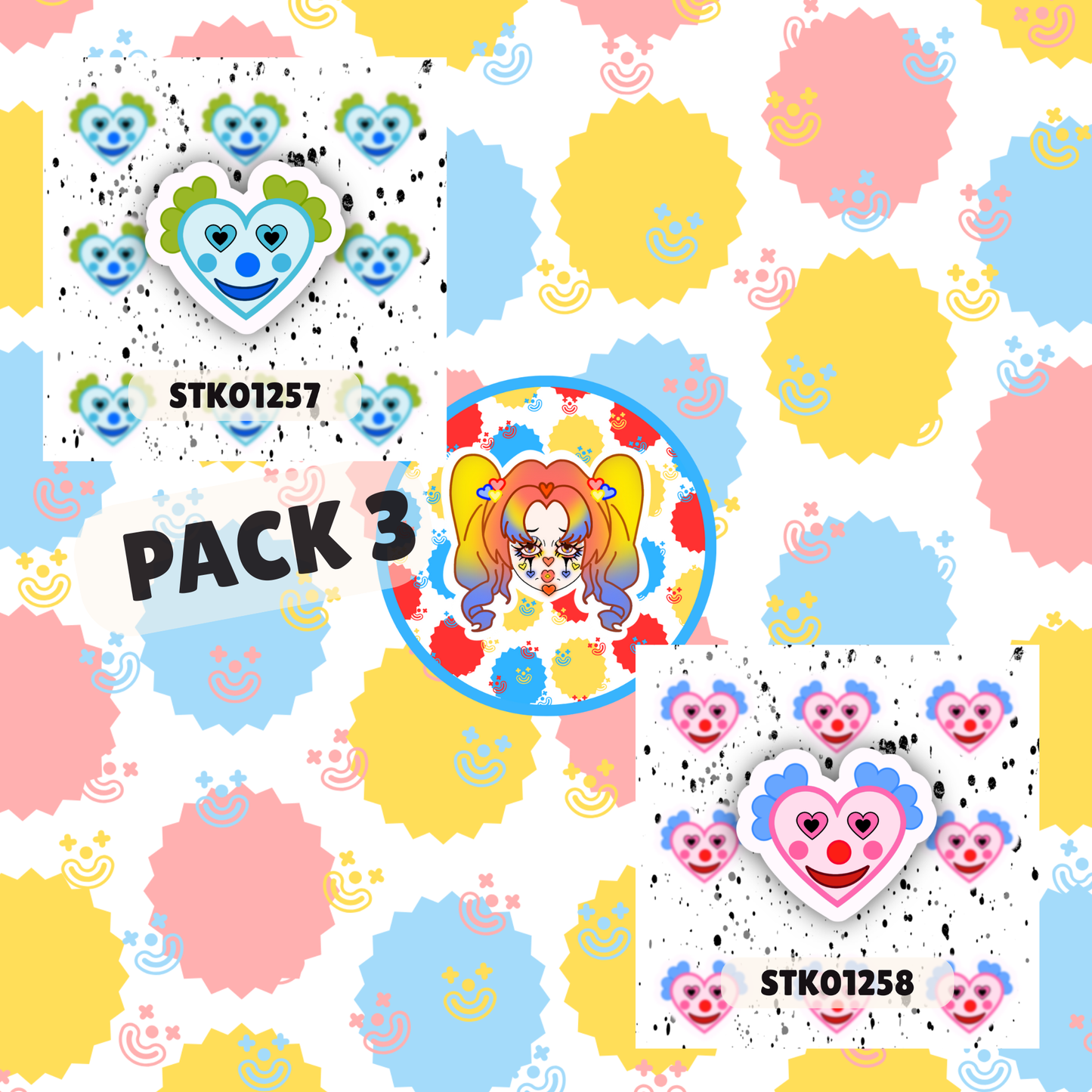 Clown Stickers
