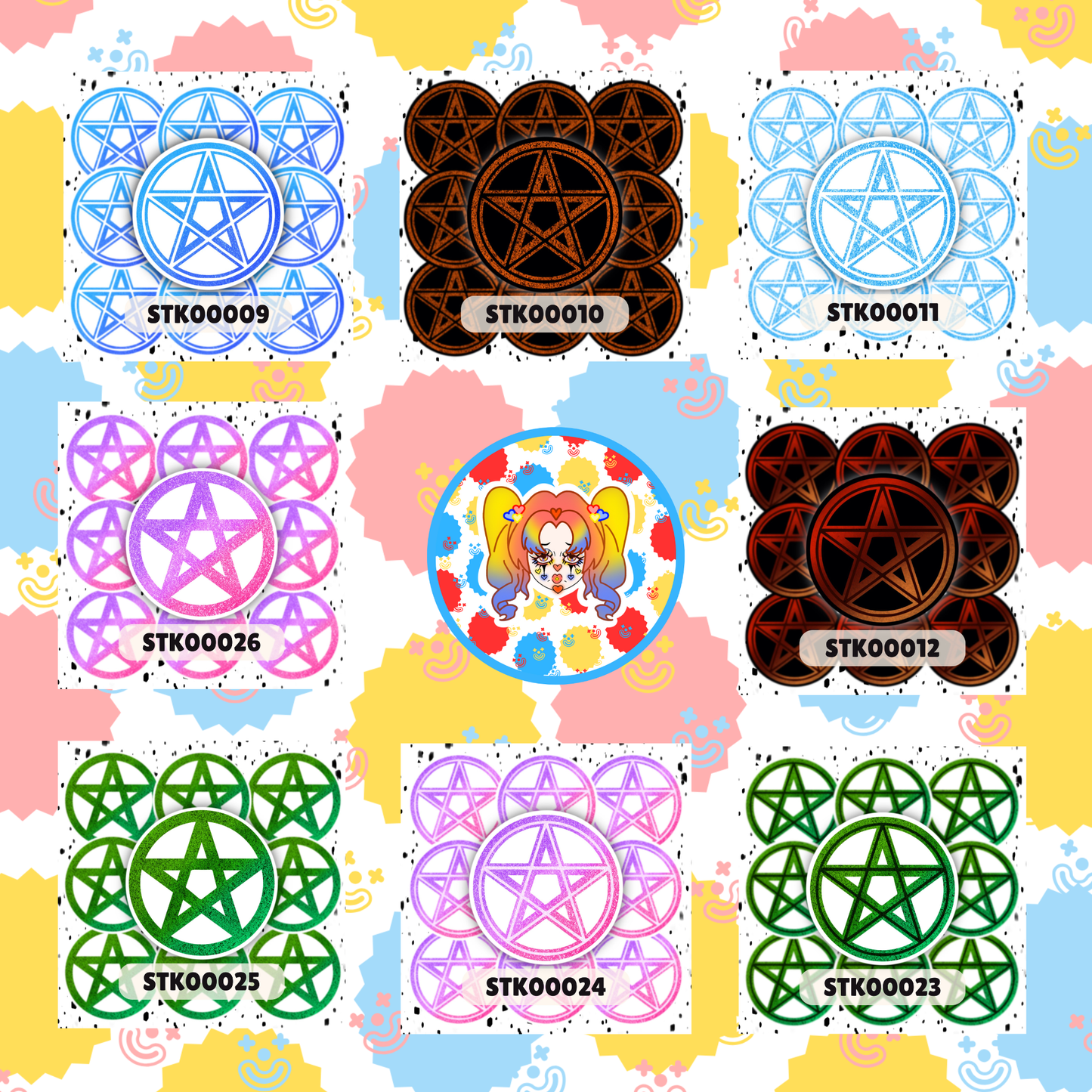 Pentacle Stickers
